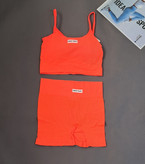 ست ورزشی نیمتنه وشورتک سو یئت بیبی-لباس باشگاهی زنانه با جنس سیملس.مناسب باشگاه و ورزش روزانه