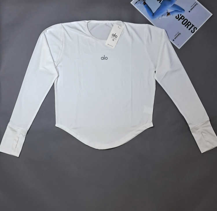 بلوز ورزشی زنانه کیمونو فینگردارمدل هلالی رنگ سفید