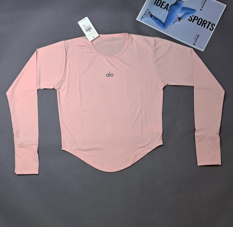 بلوز ورزشی زنانه کیمونو فینگردارمدل هلالی رنگ صورتی پاستیلی