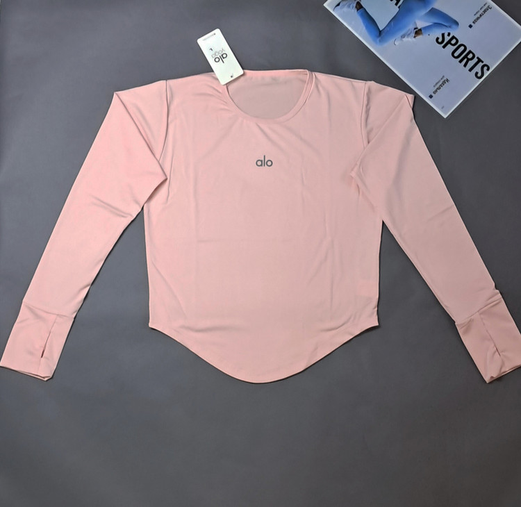 بلوز ورزشی زنانه کیمونو فینگردارمدل هلالی رنگ صورتی پاستیلی