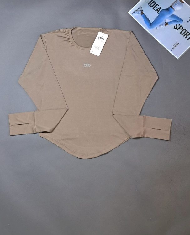 بلوز ورزشی زنانه کیمونو فینگردار مدل هلالی شکلاتی