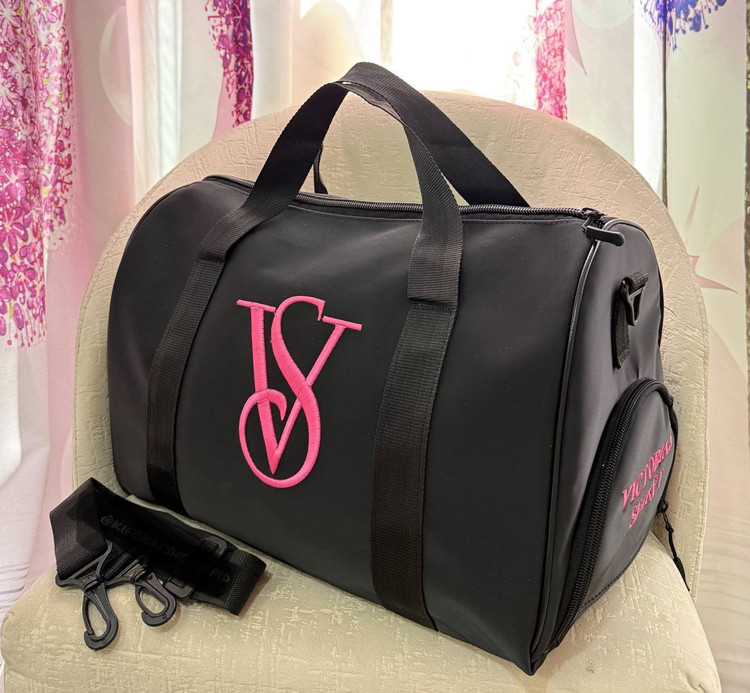 ساک ورزشی جاکفشیدار زنانه مدل گلدوزی ویکتوریا